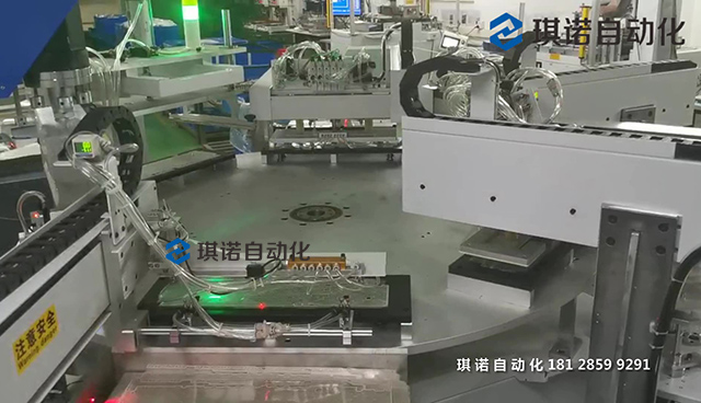 鍵盤導電膜六工位轉盤檢測機